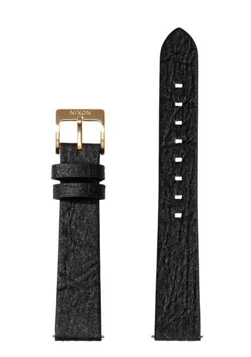 16mm Pineapple Leather Band - Negro