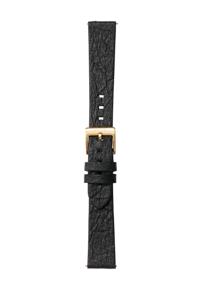 16mm Pineapple Leather Band - Negro View 2