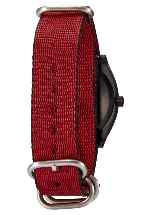 20mm Nylon #TIDE One Piece Band - Rojo/negro