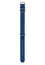 20mm FKM Rubber One Piece Band - Azul marino/azul