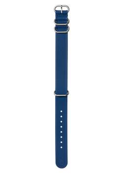 20mm FKM Rubber One Piece Band - Azul marino/azul