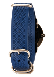 20mm FKM Rubber One Piece Band - Azul marino/azul View 5