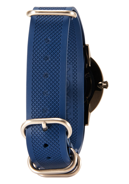 20mm FKM Rubber One Piece Band - Azul marino/azul View 5