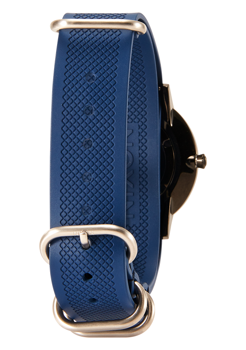 20mm FKM Rubber One Piece Band - Azul marino/azul