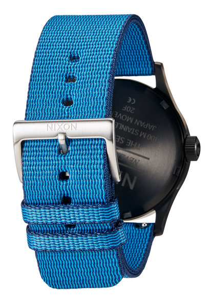 23mm Nylon #TIDE Band - Azul marino/negro View 6