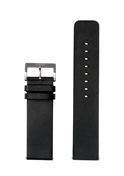 23mm Veg Tanned Leather Band - Negro View 1