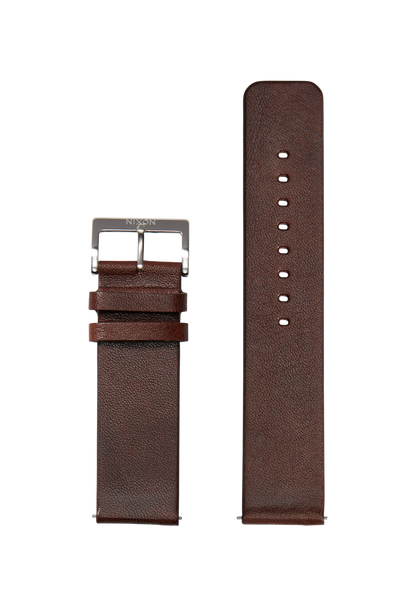 23mm Veg Tanned Leather Band - Marrón View 1