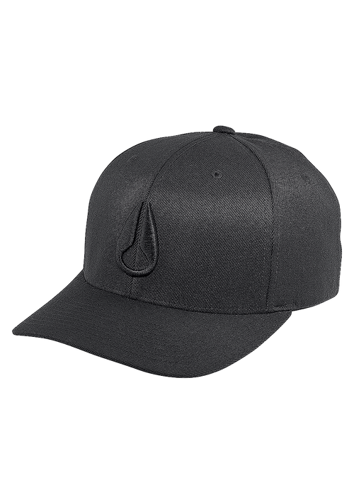 Deep Down Flexfit Athletic Fit Hat - Todo negro