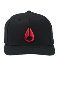 Deep Down Flexfit Athletic Fit Hat - Negro/rojo View 3