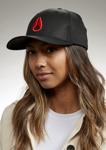 Deep Down Flexfit Athletic Fit Hat - Negro/rojo View 7