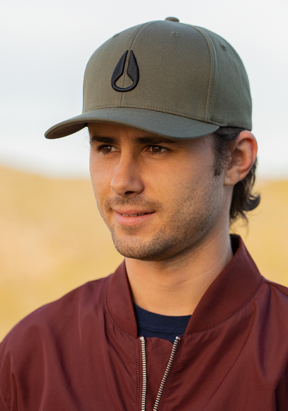 Deep Down Flexfit Athletic Fit Hat - Oliva oscuro View 8