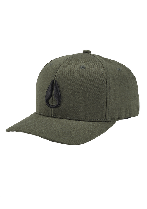 Deep Down Flexfit Athletic Fit Hat - Oliva oscuro