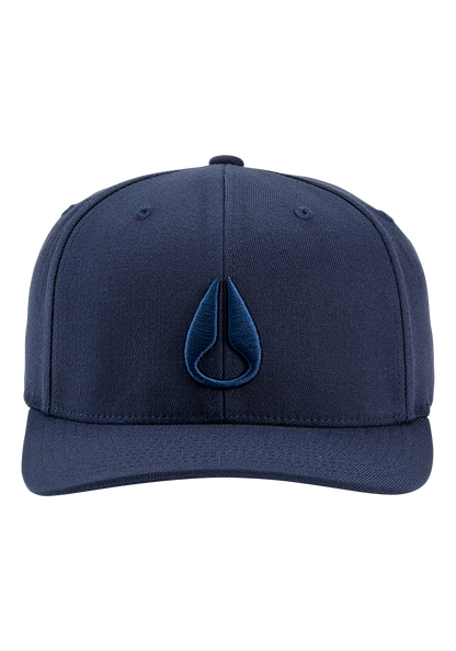 Deep Down Flexfit Athletic Fit Hat - Todo azul marino View 3