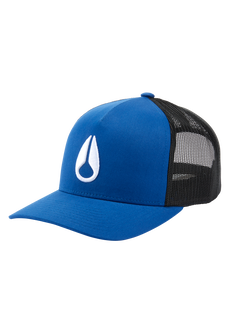 Gorra de camionero Iconed - Azul real/Negro