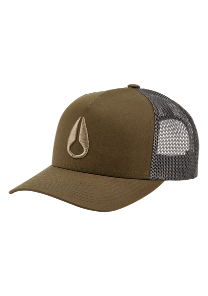 Iconed Trucker Hat - Oliva oscuro View 1