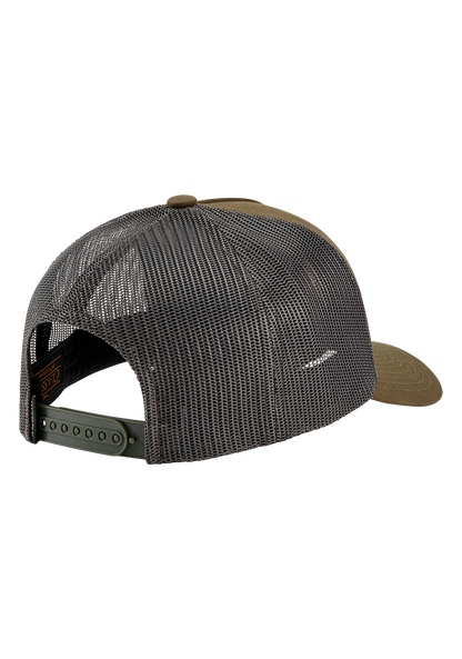 Iconed Trucker Hat - Oliva oscuro View 2