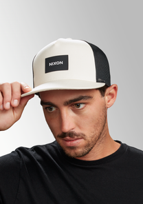 Gorra de camionero del equipo - Crema/Negro View 5