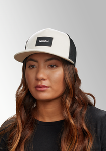 Gorra de camionero del equipo - Crema/Negro View 7