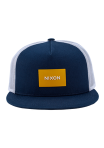 Team Trucker Hat - Azul noche/amarillo oscuro View 4