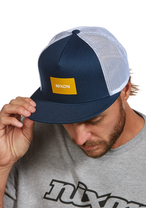 Team Trucker Hat - Azul noche/amarillo oscuro View 6