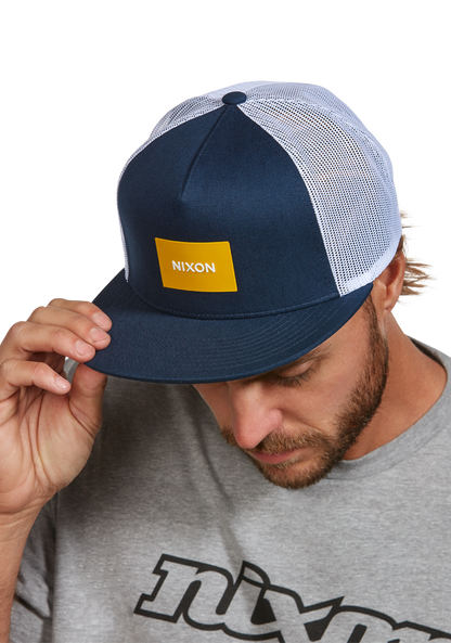 Team Trucker Hat - Azul noche/amarillo oscuro View 6