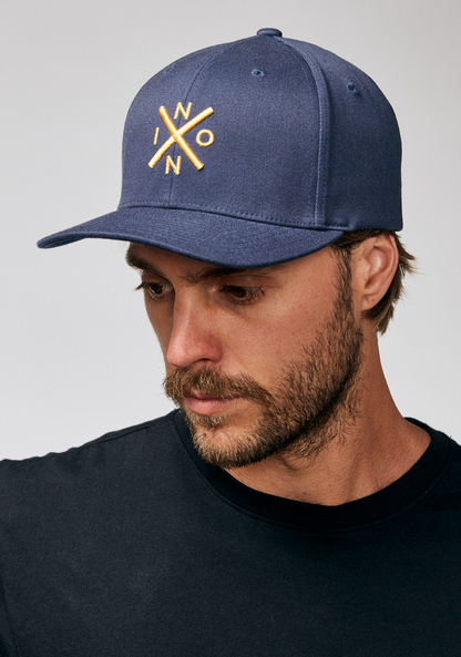 Gorra Exchange Flexfit - Azul marino/dorado View 6