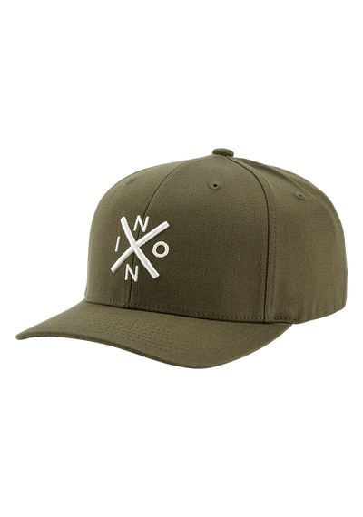 Gorra Exchange Flexfit - Verde oliva/gris topo