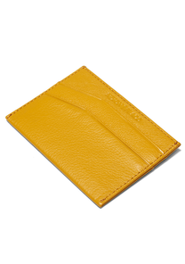 Tarjetero Piel Flaco - Amarillo View 2