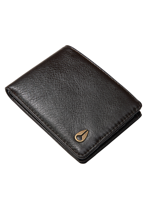 Heros bi-fold wallet - Marrón