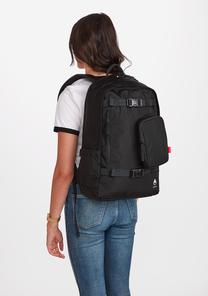 Mochila Smith de nailon totalmente negra View 7