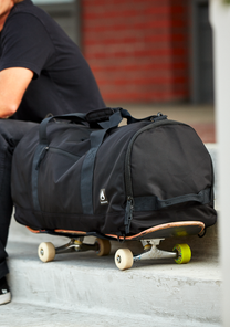 Bolsa de viaje Pipes de 45 l, totalmente negra View 8