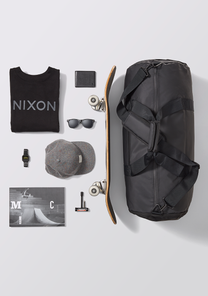 Bolsa de viaje Pipes de 45 l, totalmente negra View 9