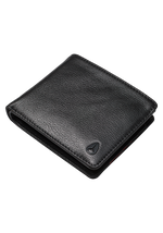 Cartera con monedero Pass de cuero - Negro