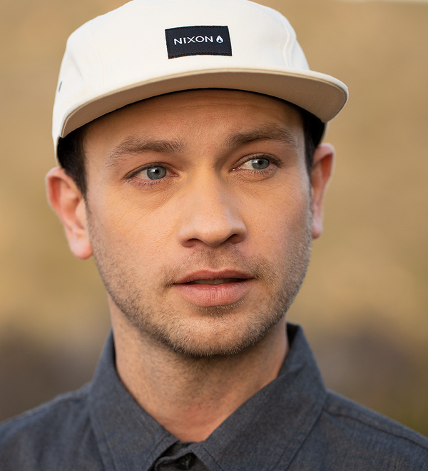 Mikey 5 Panel Hat - Off White