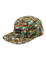 Gorra Mikey de 5 paneles - Marrón/Multicolor