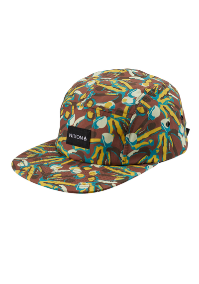 Gorra Mikey de 5 paneles - Marrón/Multicolor