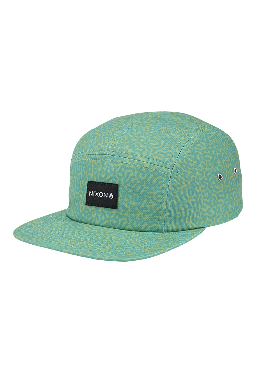 Gorra de 5 paneles Mikey - Garabato/Verde View 1