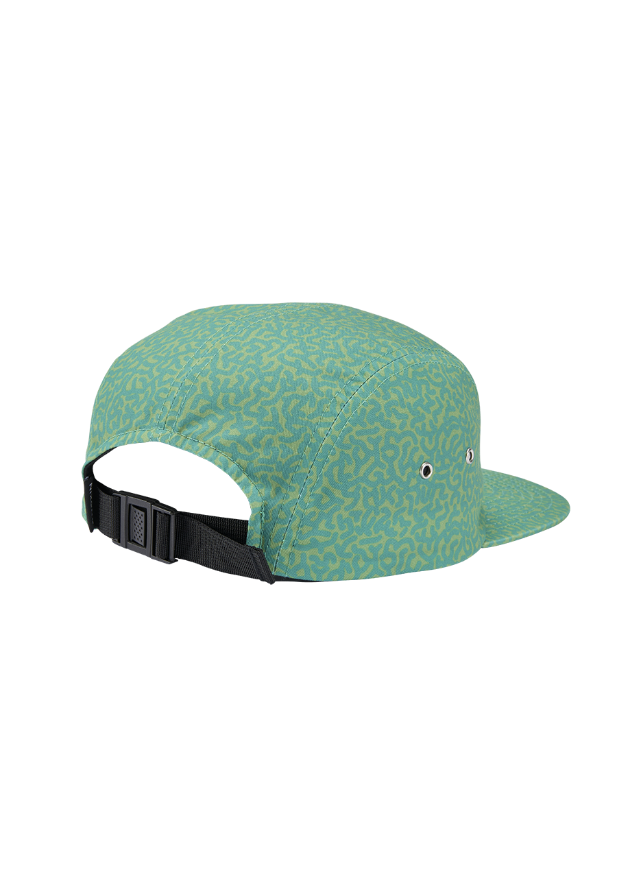 Gorra de 5 paneles Mikey - Garabato/Verde View 2