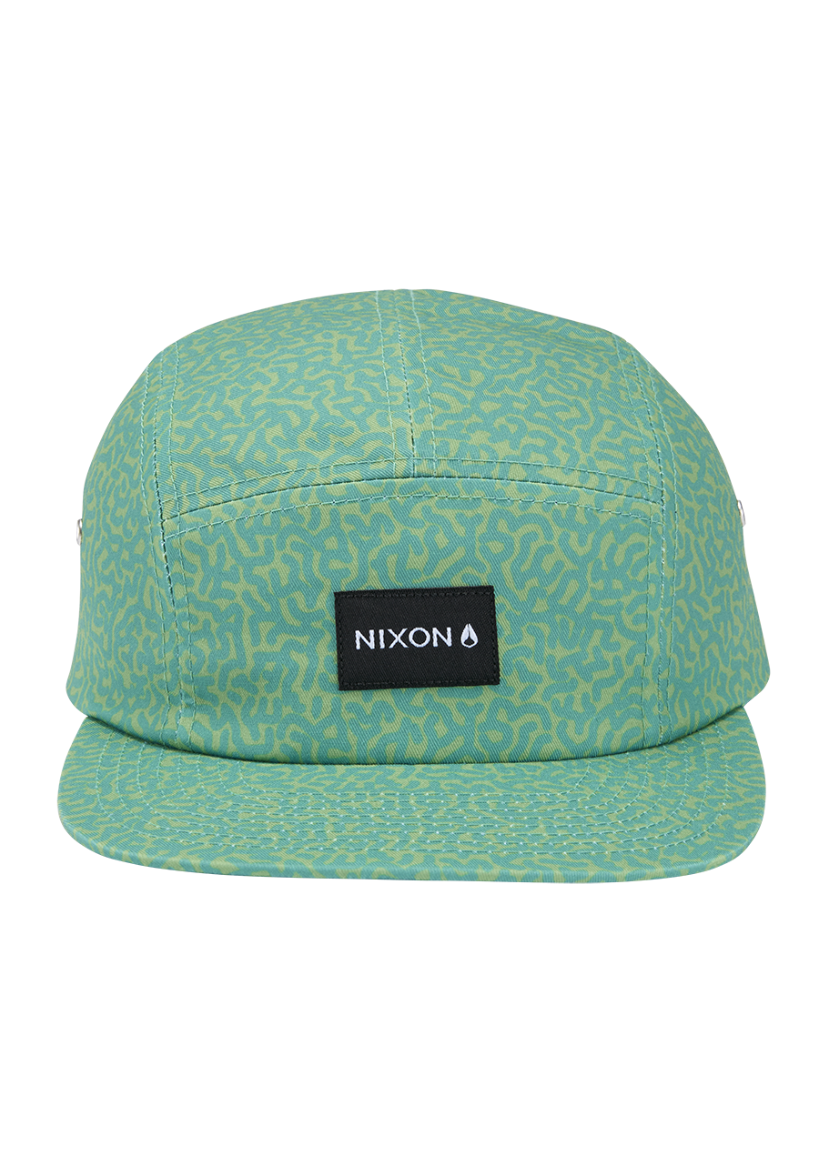 Gorra de 5 paneles Mikey - Garabato/Verde View 3