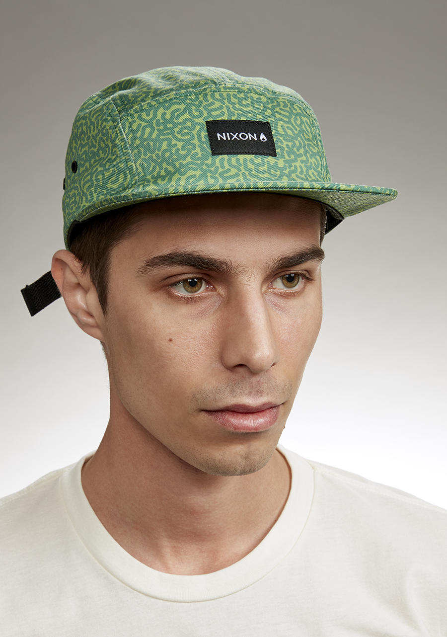 Gorra de 5 paneles Mikey - Garabato/Verde View 5