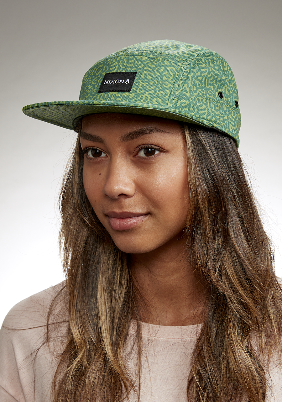 Gorra de 5 paneles Mikey - Garabato/Verde View 7