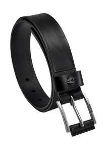 Cinturon Piel Americana - Negro/plateado View 2