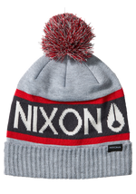 Gorro Teamster - Gris jaspeado/Rojo