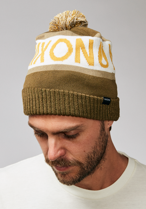 Teamster Beanie - Olive / Multi