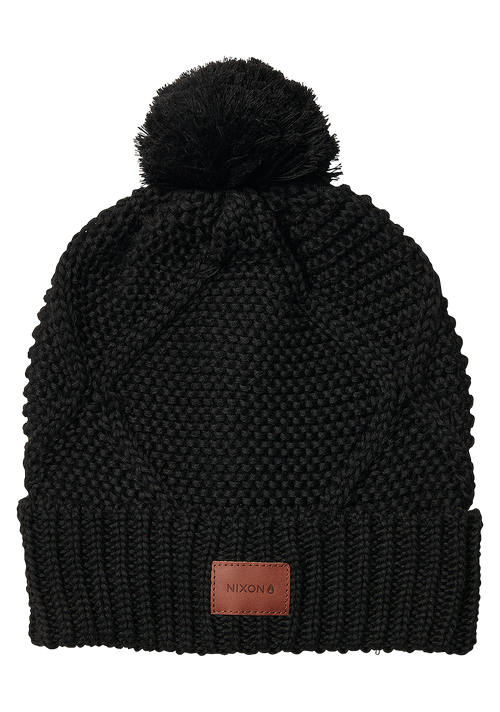 Gorro Pompon Julian - Negro