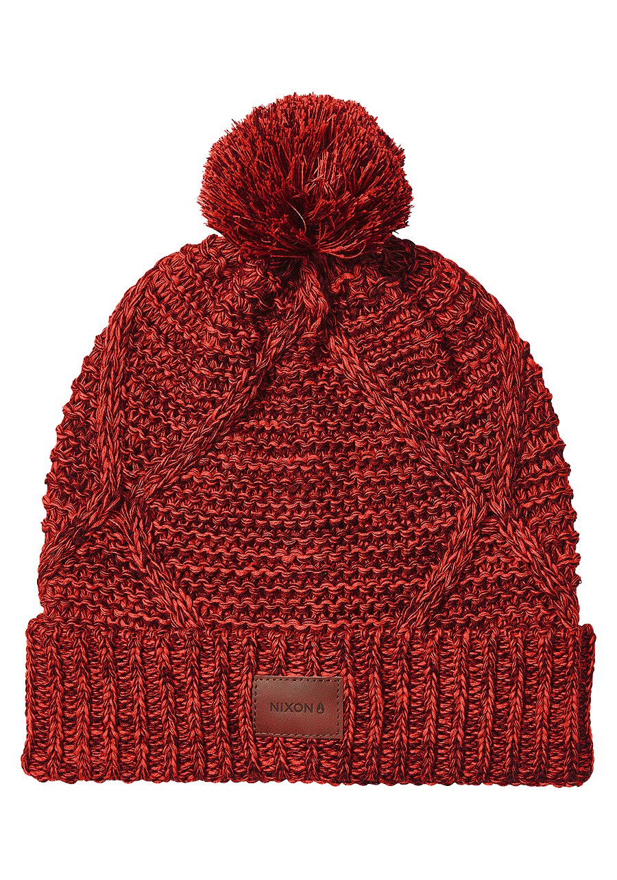 Gorro Pompon Julian - Borgoña / Fuego View 1
