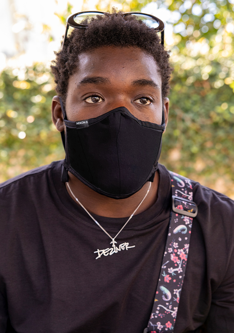 Mascarilla reversible - Todo negro