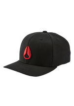 Gorra con cierre ajustable Deep Down - Negro/rojo