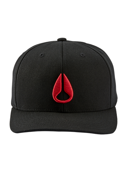 Gorra con cierre ajustable Deep Down - Negro/rojo View 3