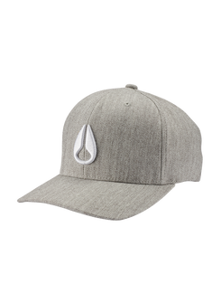 Gorra con cierre ajustable Deep Down - Gris terciopelo/blanco